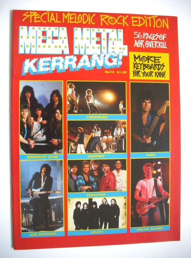 Mega Metal Kerrang magazine (No 14)