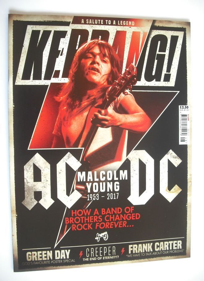 Kerrang magazine - Malcolm Young cover (2 December 2017 - Issue 1699)