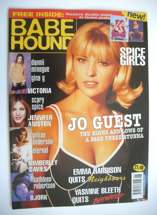 Babe Hound magazine - Jo Guest cover (June/July 1997, Issue 2)