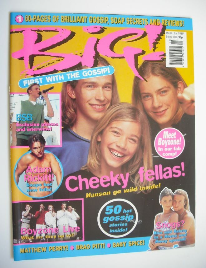 Big magazine - Hanson cover (12-15 November 1997)