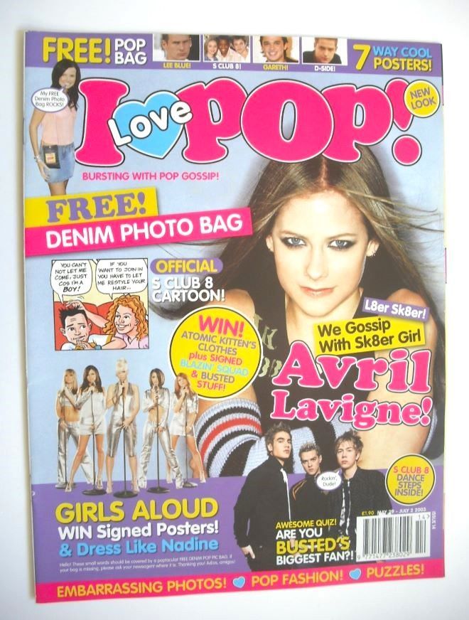 I Love Pop magazine - Avril Lavigne cover (29 May - 2 July 2003)