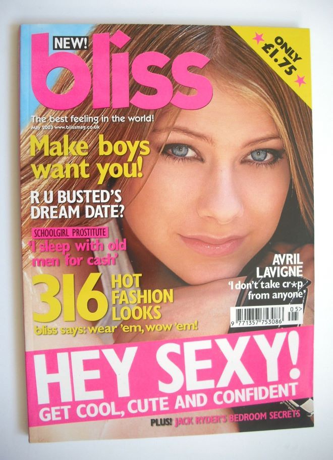 Bliss magazine - May 2003 - Avril Lavigne cover