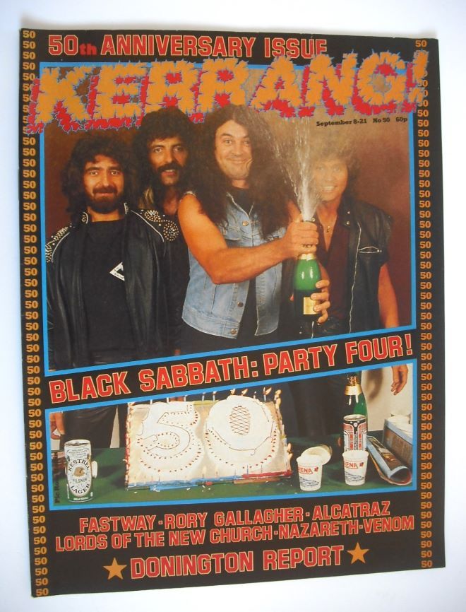 Kerrang magazine - Black Sabbath cover (8-21 September 1983 - Issue 50)