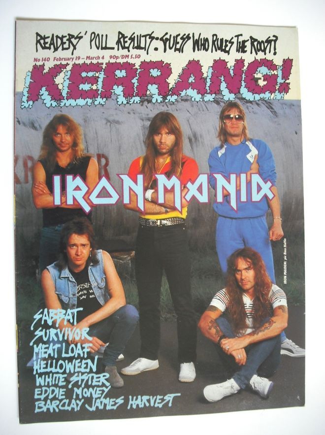 Kerrang magazine - Iron Maiden cover (19 February - 4 March 1987 - Issue 140)
