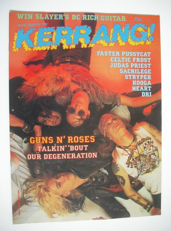 Kerrang magazine - Guns N' Roses cover (11-24 June 1987 - Issue 148)