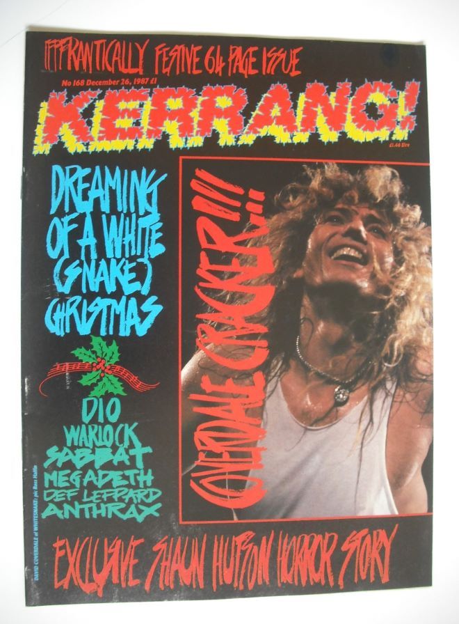 Kerrang magazine - Whitesnake cover (26 December 1987 - Issue 168)