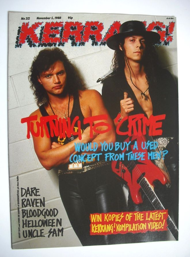 <!--1988-11-05-->Kerrang magazine - Geoff Tate and Chris De Garmo cover (5 