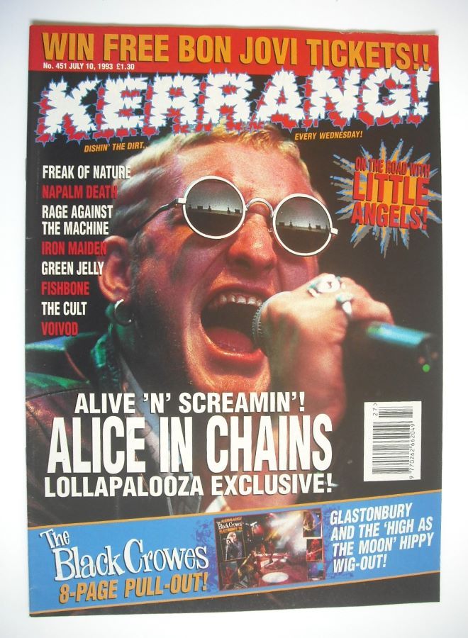 Kerrang magazine - 10 July 1993 (Issue 451)