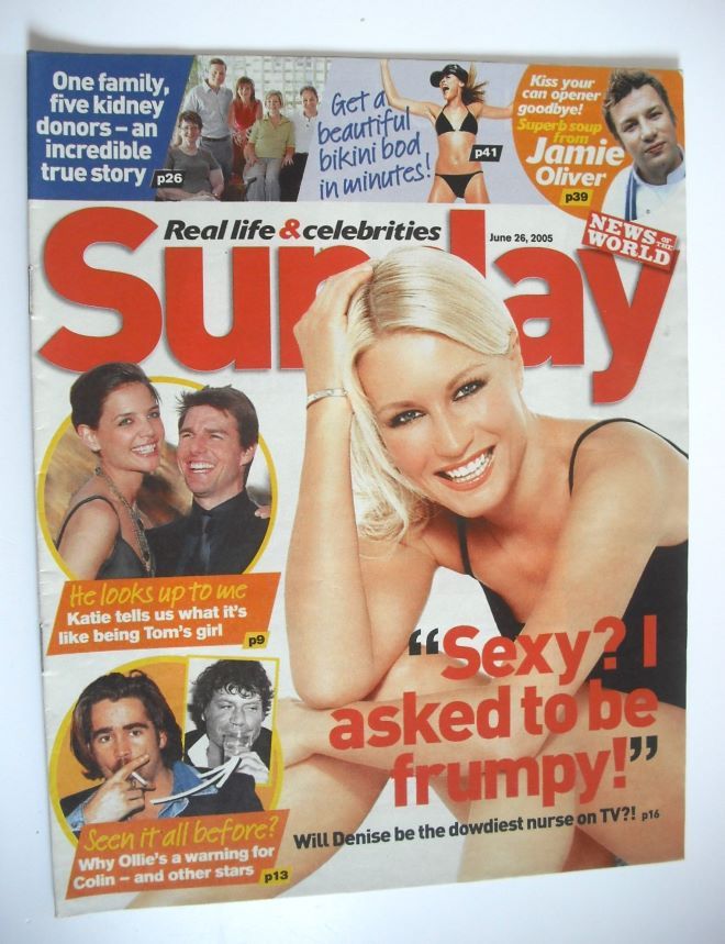 Sunday magazine - 26 June 2005 - Denise Van Outen cover