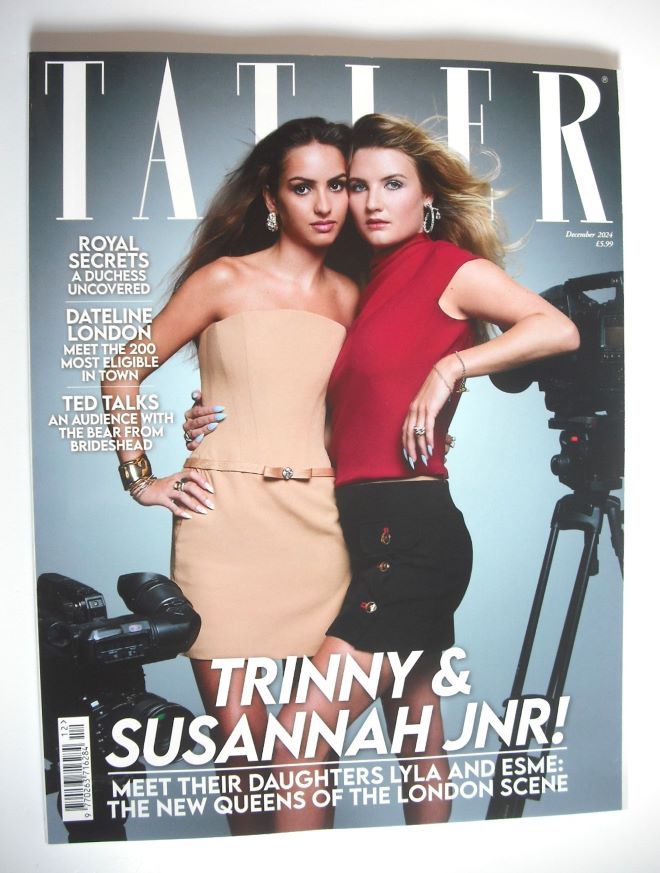 Tatler magazine - December 2024 - Lyla Elichaoff and Esme Bertelsen cover