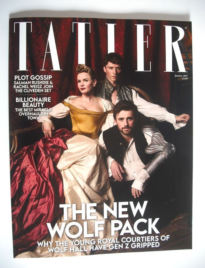 Tatler magazine - January 2025 - Kate Phillips, Will Tudor and Charlie Rowe cover