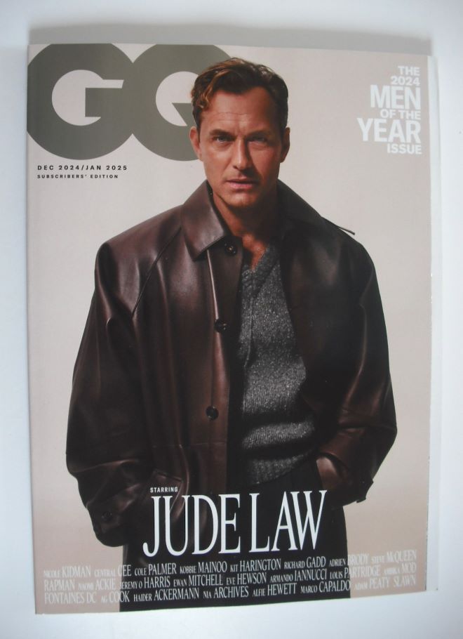 British GQ magazine - December 2024/January 2025 - Jude Law cover
