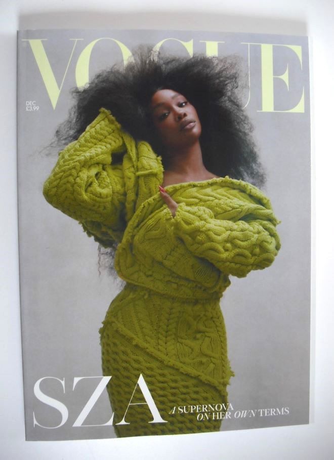 British Vogue magazine - December 2024 - SZA cover (Subscriber's Issue)