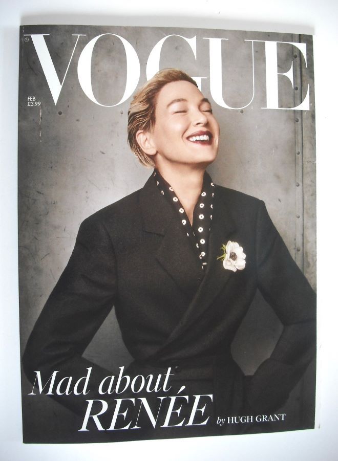 British Vogue magazine - February 2025 - Renee Zellweger cover (Subscriber's Issue)