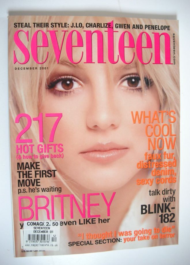 Seventeen magazine - December 2001 - Britney Spears cover