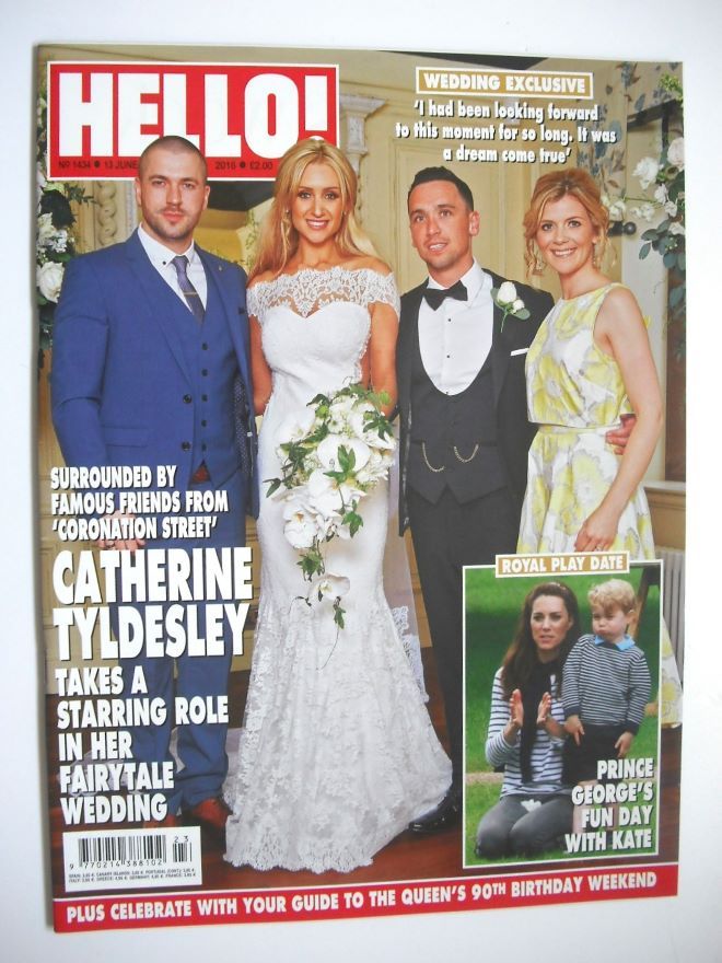 Hello! magazine - Catherine Tyldesley, Tom Pitfield, Shayne Ward and Jane Danson cover (13 June 2016 - Issue 1434)