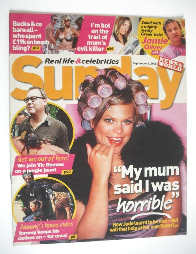 Sunday magazine - 4 September 2005 - Jade Goody cover