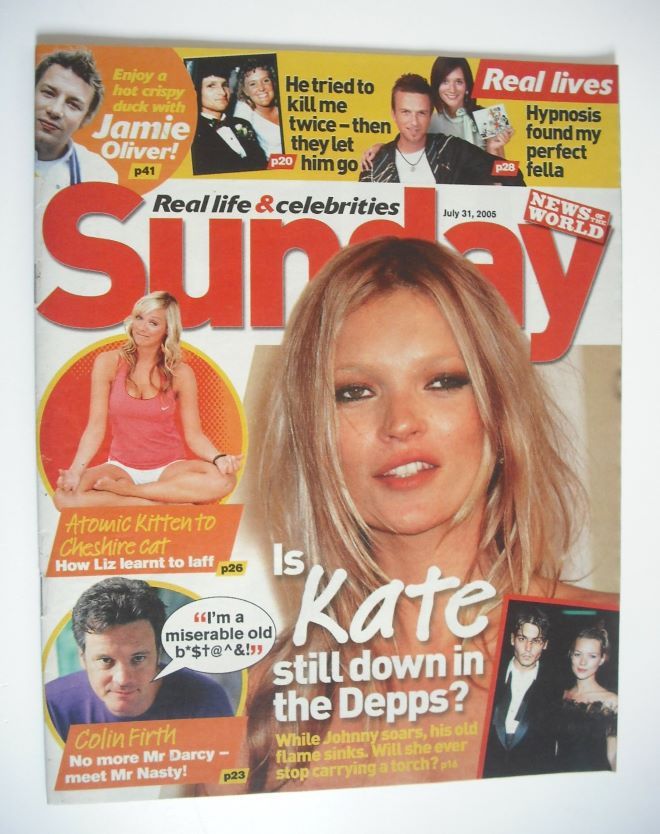 Sunday magazine - 31 July 2005 - Kate Moss cover