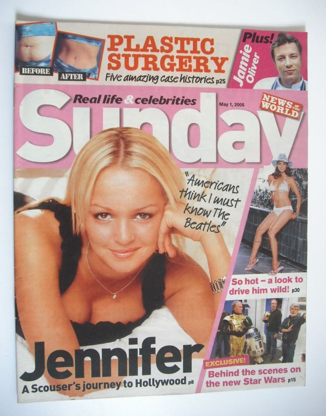 Sunday magazine - 1 May 2005 - Jennifer Ellison cover