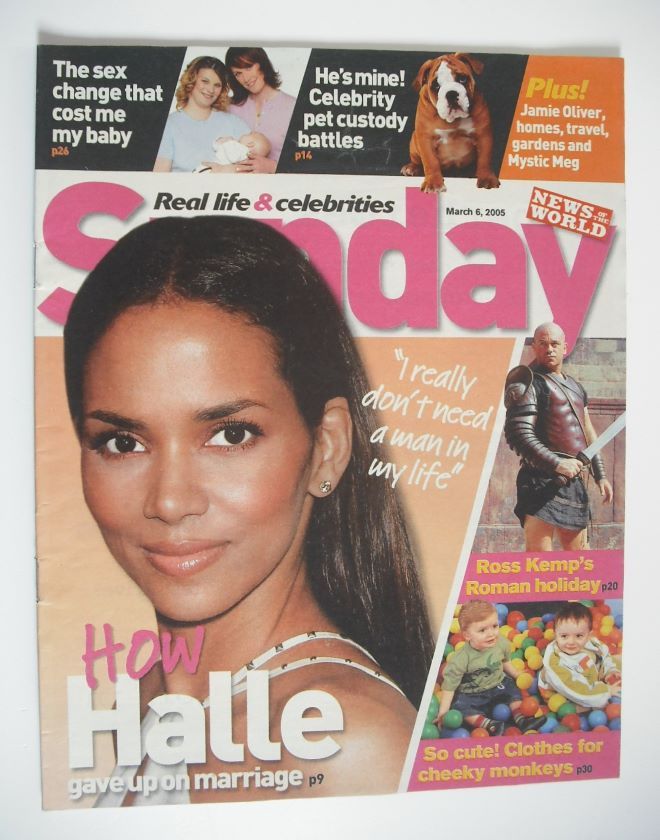 Sunday magazine - 6 March 2005 - Halle Berry cover