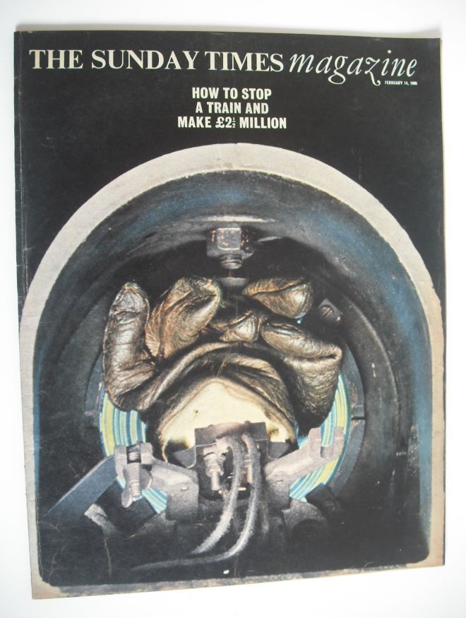 The Sunday Times magazine - Great Train Robbery cover (14 February 1965)