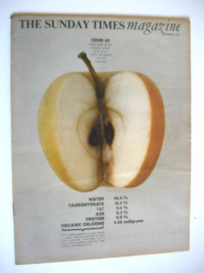 The Sunday Times magazine - Food 65 cover (17 October 1965)