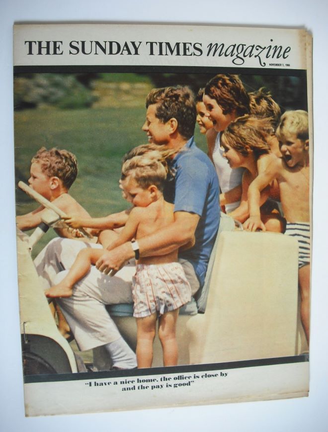 The Sunday Times magazine - John F. Kennedy cover (7 November 1965)