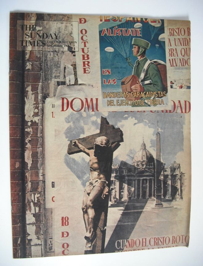 The Sunday Times Colour section - Franco's Spain cover (13 January 1963)