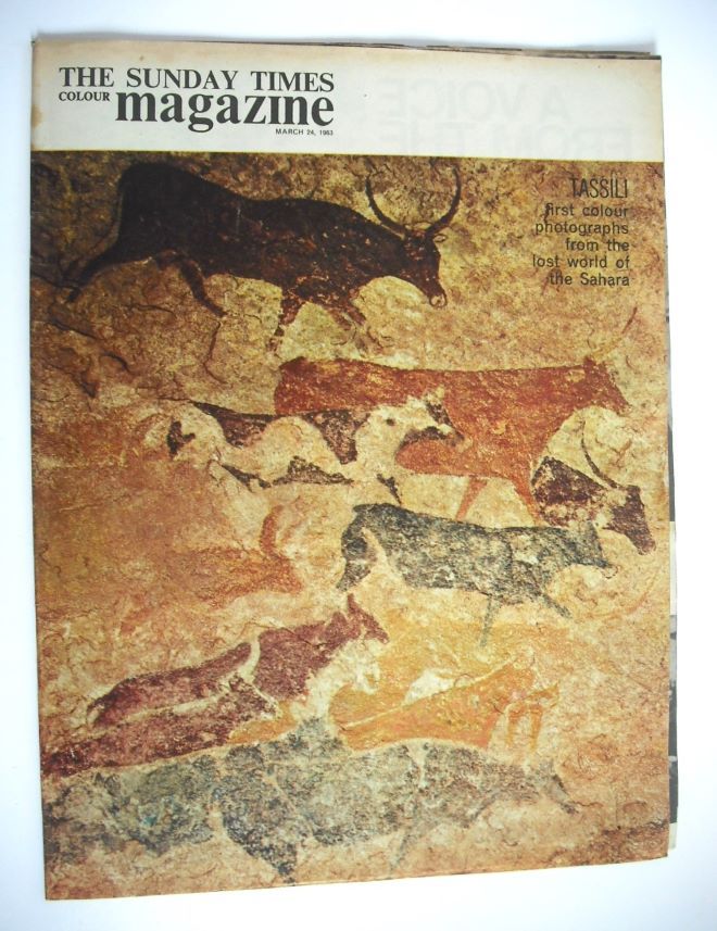 The Sunday Times magazine - Tassili cover (24 March 1963)