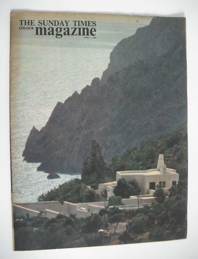 The Sunday Times magazine - Mediterranean Coastline cover (7 April 1963)