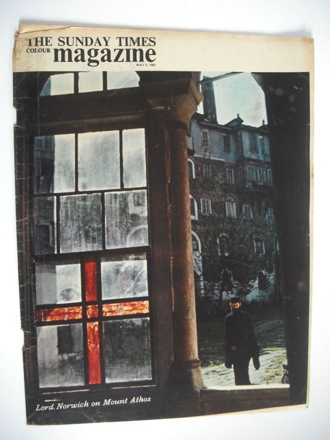 The Sunday Times magazine - Mount Athos cover (5 May 1963)