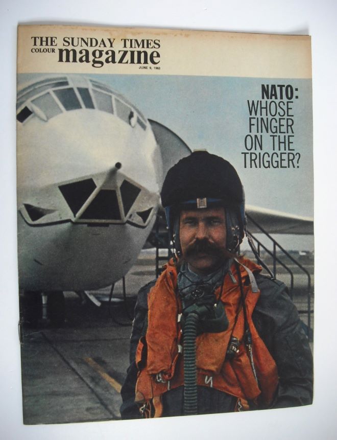 The Sunday Times magazine - Whose Finger On The Trigger cover (9 June 1963)