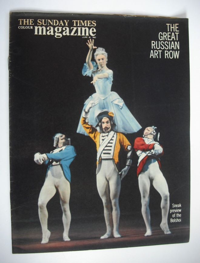 The Sunday Times magazine - Bolshoi cover (30 June 1963)