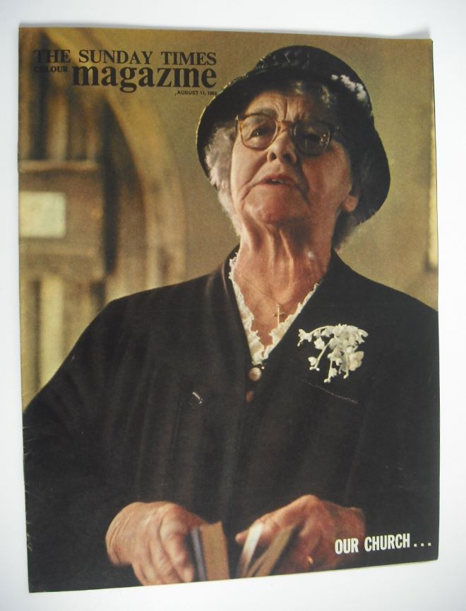 The Sunday Times magazine - Our Church cover (11 August 1963)