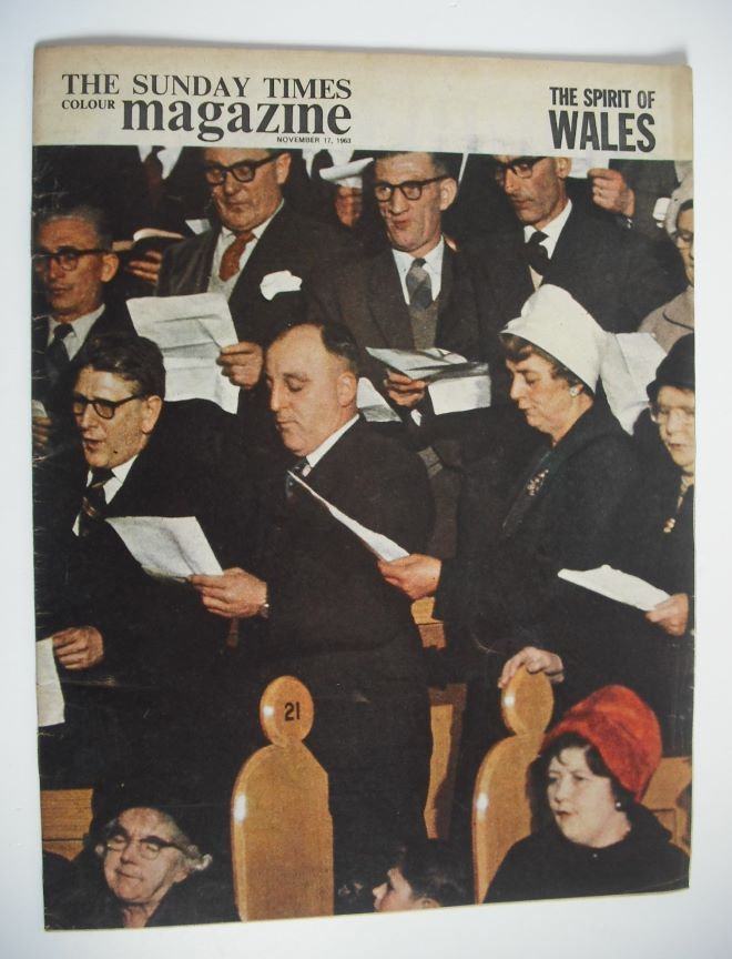 The Sunday Times magazine - The Spirit Of Wales cover (17 November 1963)