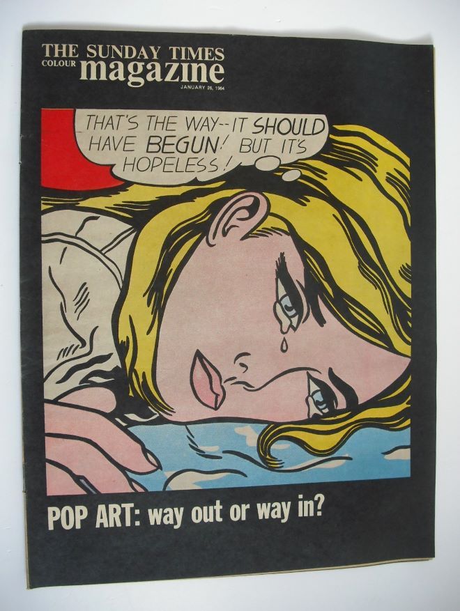 The Sunday Times magazine - Pop Art cover (26 January 1964)