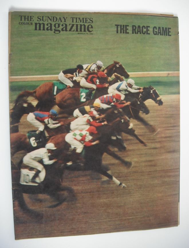 The Sunday Times magazine - The Race Game cover (15 March 1964)