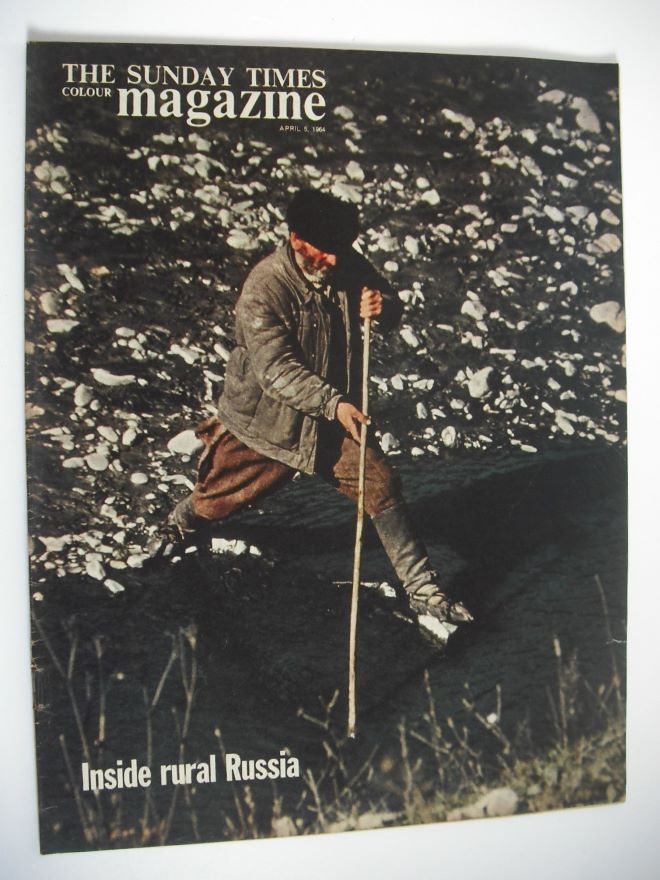 The Sunday Times magazine - Inside Rural Russia cover (5 April 1964)