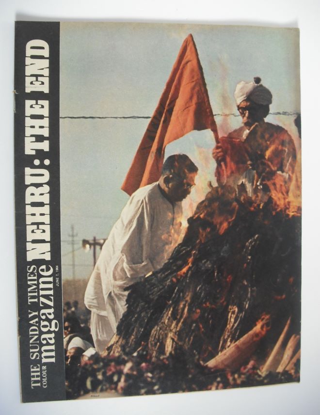 The Sunday Times magazine - Nehru: The End cover (7 June 1964)