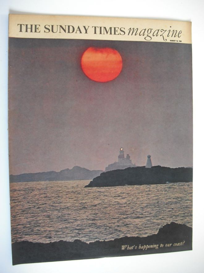 The Sunday Times magazine - What's Happening To Our Coast? cover (16 August 1964)
