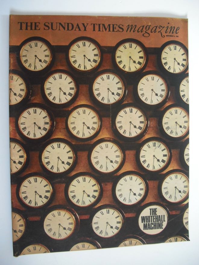 The Sunday Times magazine - The Whitehall Machine cover (8 November 1964)