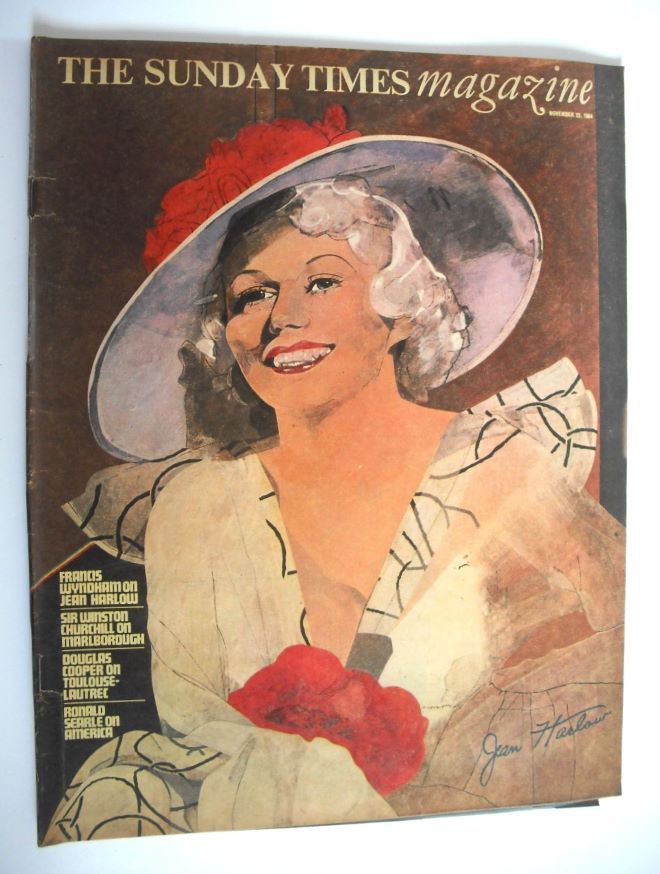 The Sunday Times magazine - Jean Harlow cover (22 November 1964)
