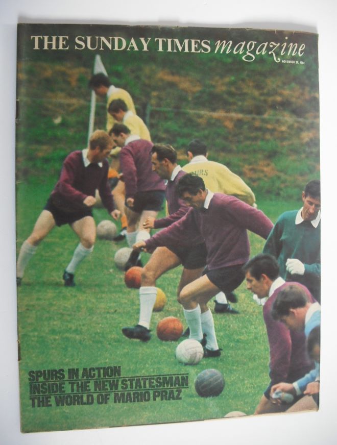The Sunday Times magazine - Spurs In Action cover (29 November 1964)