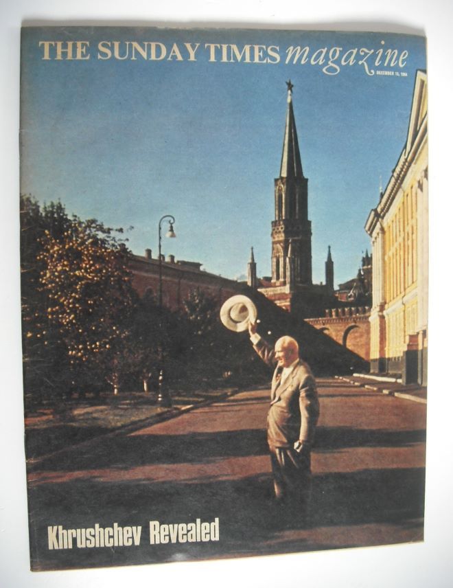 The Sunday Times magazine - Khrushchev Revealed cover (13 December 1964)