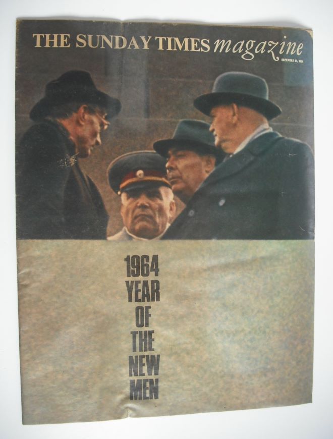 The Sunday Times magazine - Year Of The New Men cover (27 December 1964)