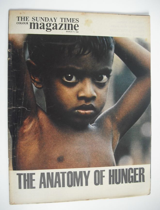 The Sunday Times magazine - The Anatomy Of Hunger cover (17 March 1963)