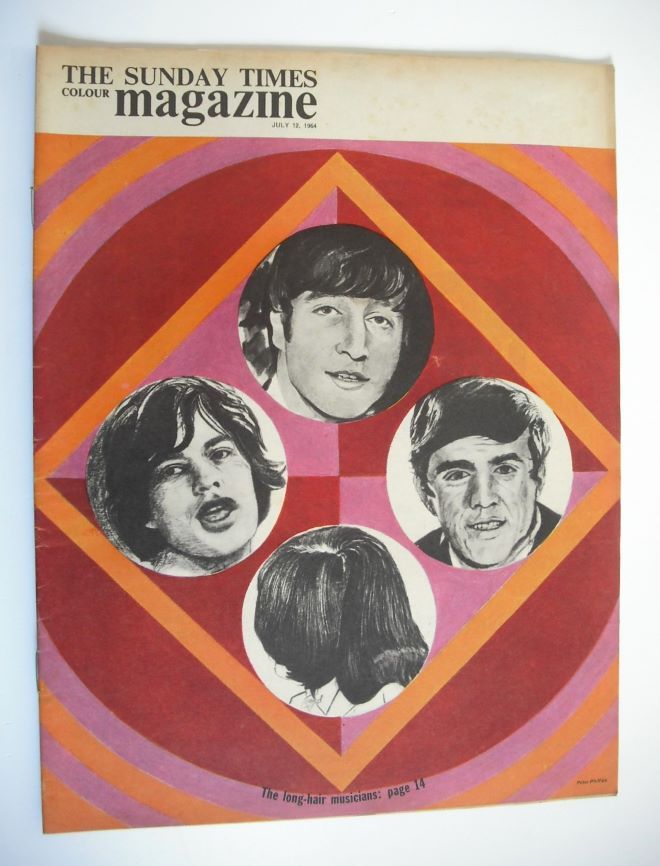The Sunday Times magazine - The Long-Hair Musicians cover (12 July 1964)