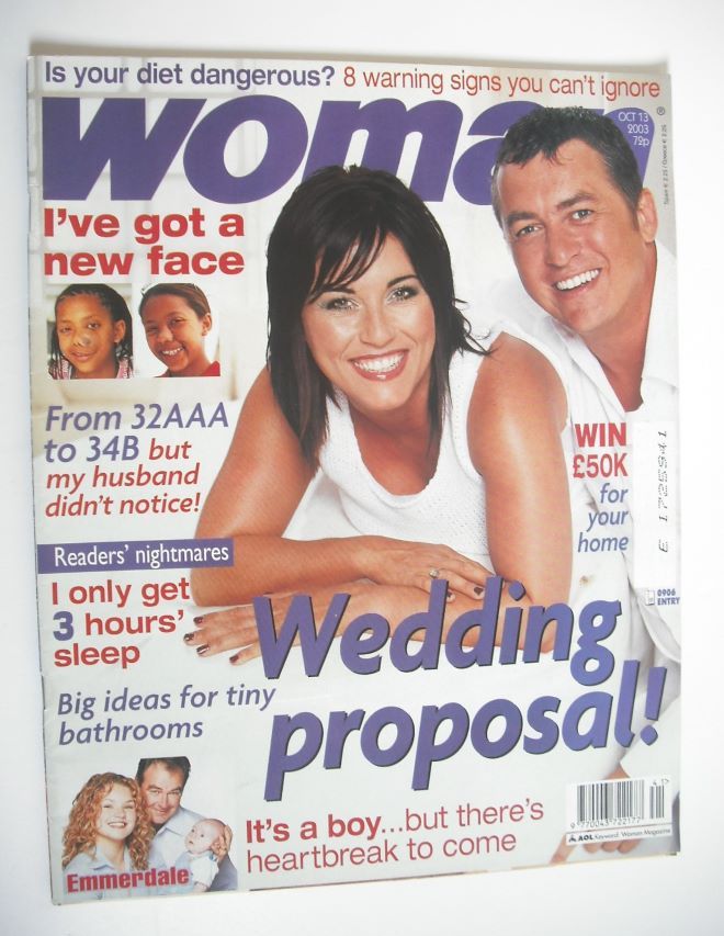 Woman magazine - Jessie Wallace and Shane Richie cover (13 October 2003)
