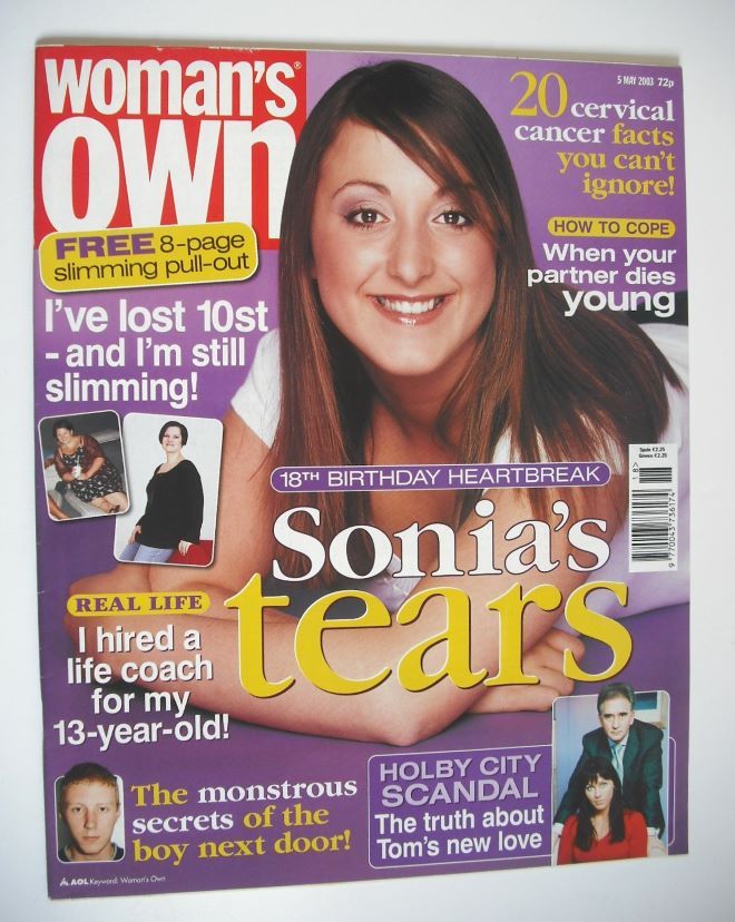 Woman's Own magazine - 5 May 2003 - Natalie Cassidy cover