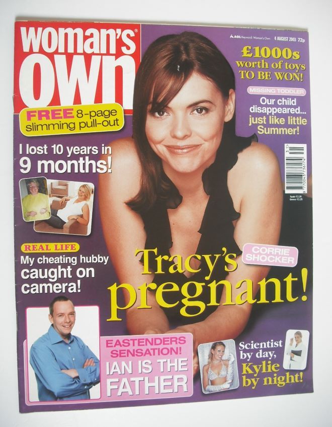 Woman's Own magazine - 4 August 2003 - Kate Ford cover